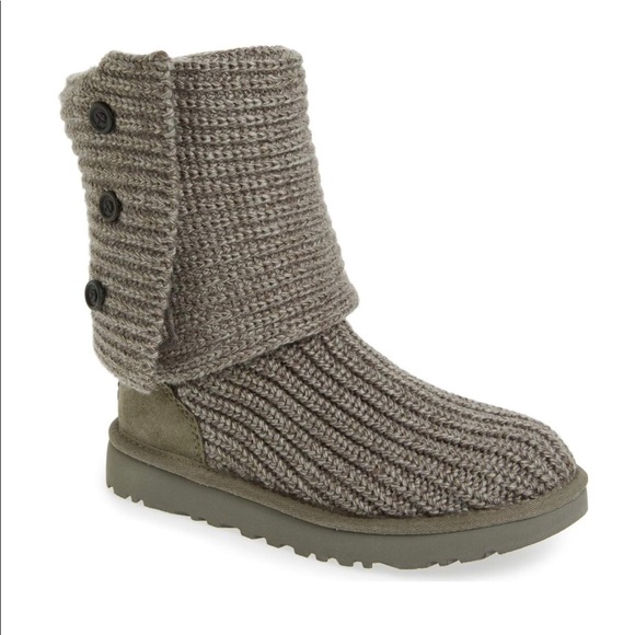 grey knit ugg boots